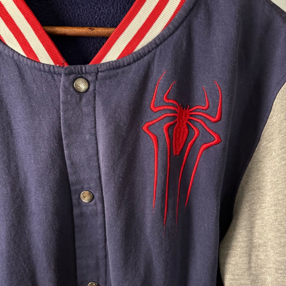 Marvel Spider-Man Snap Front Varsity Style Jacket Mens - Picture 3 of 8